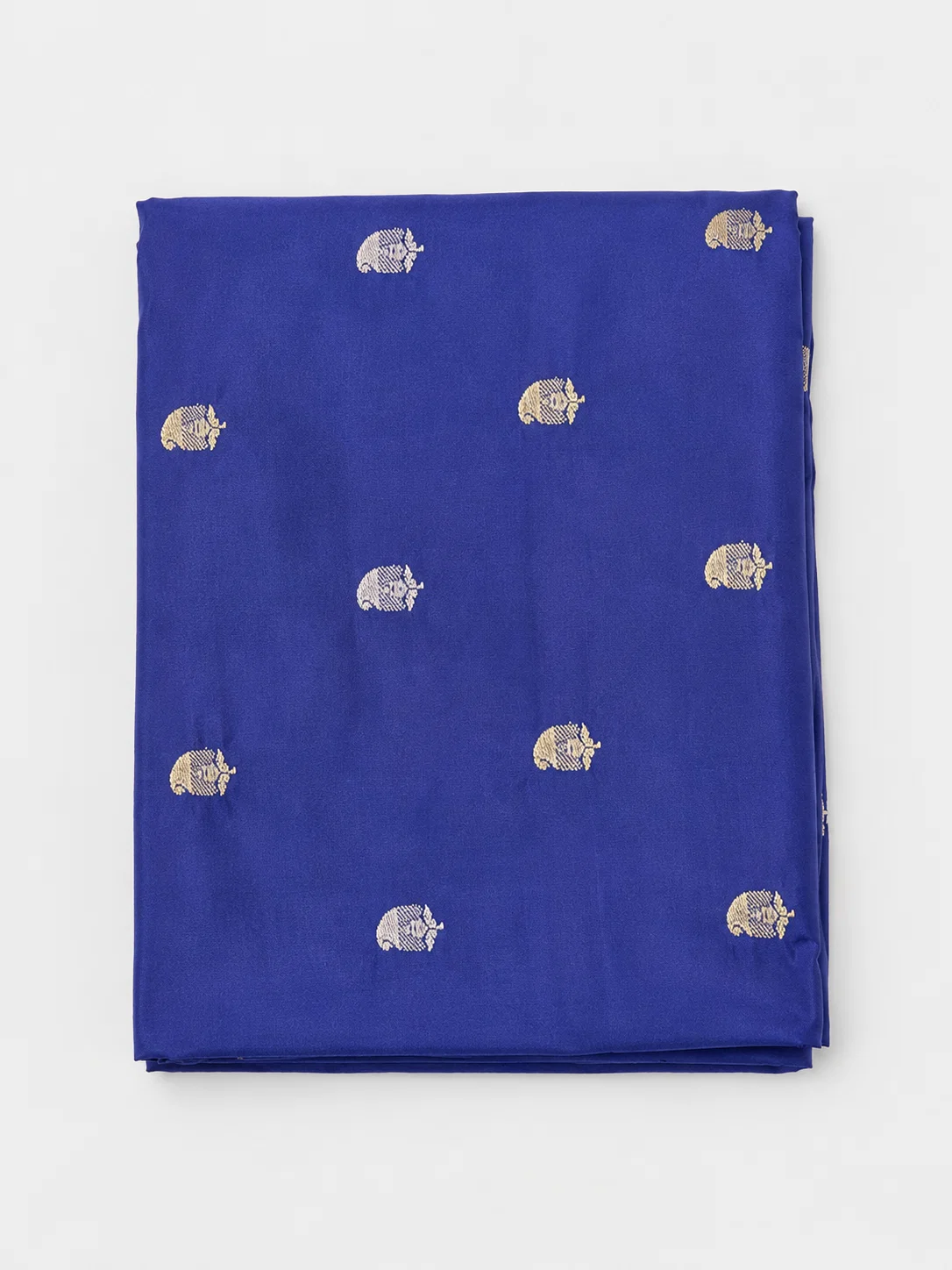 Original matching blouse fabric for Royal Blue Katan Silk Banarasi Saree